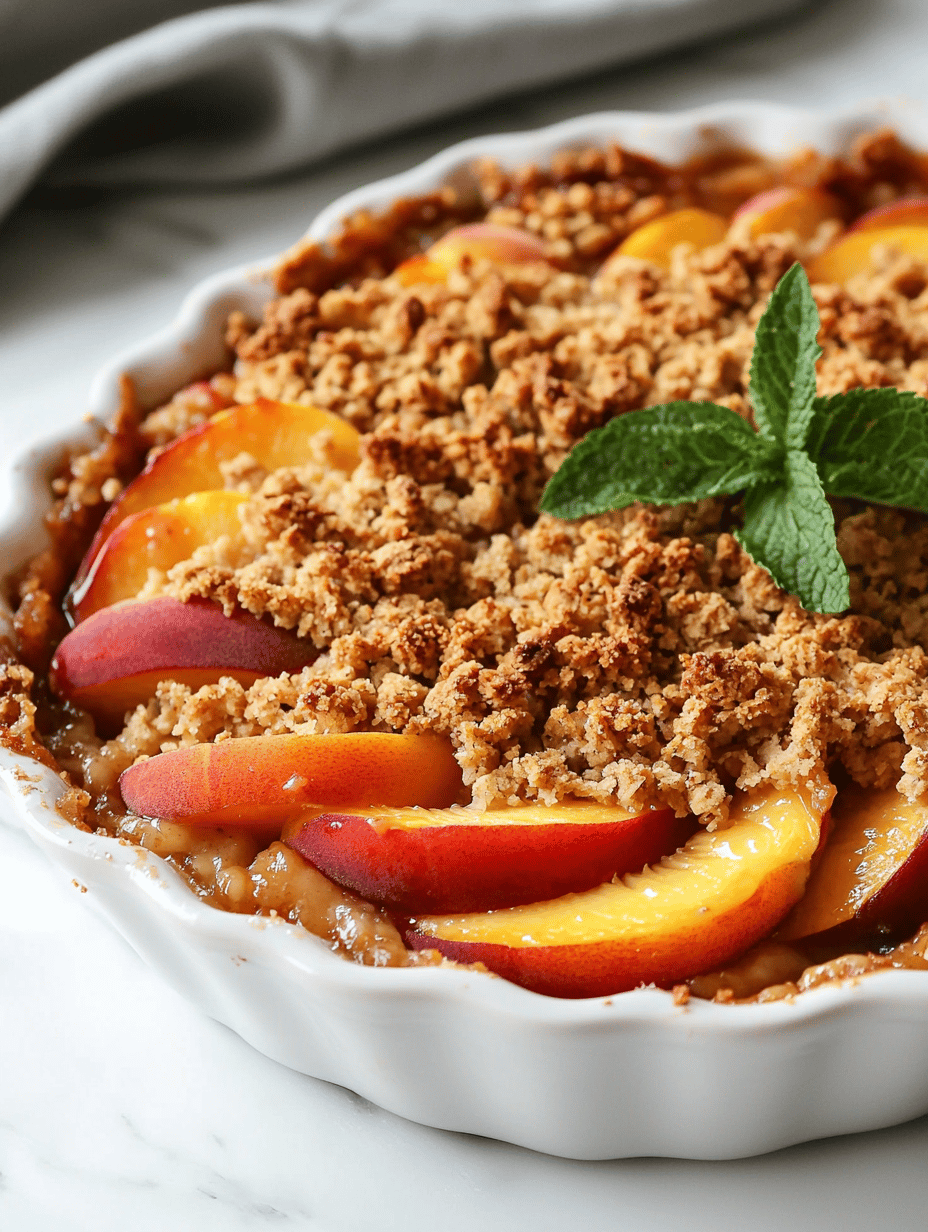 A Summer’s Secret: The Unexpected Charm of Peach Crisp