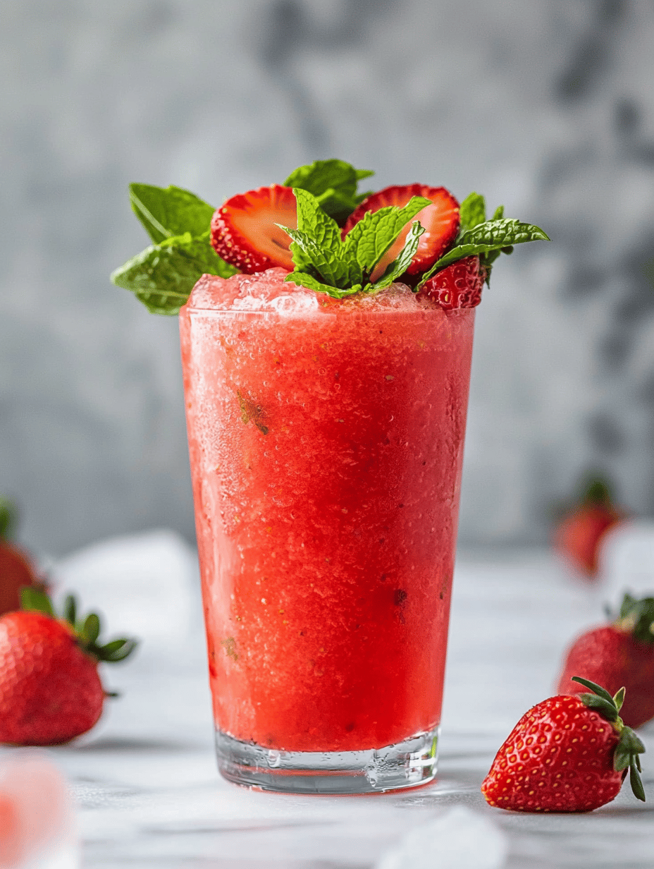 Sun-Kissed Strawberry Slushie: A Summer Revival