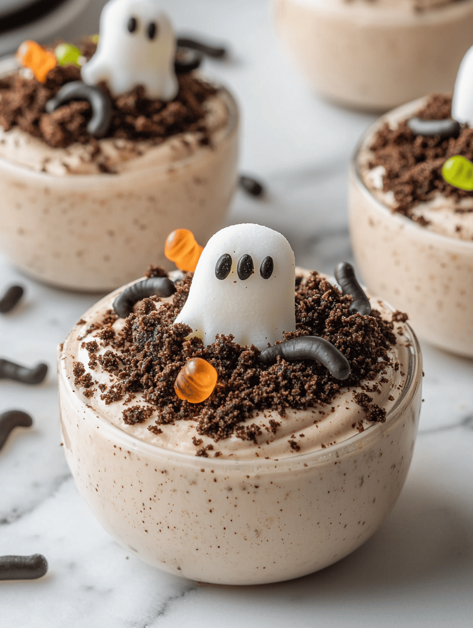 Spooky Sweetness: Halloween Graveyard Pudding Cups